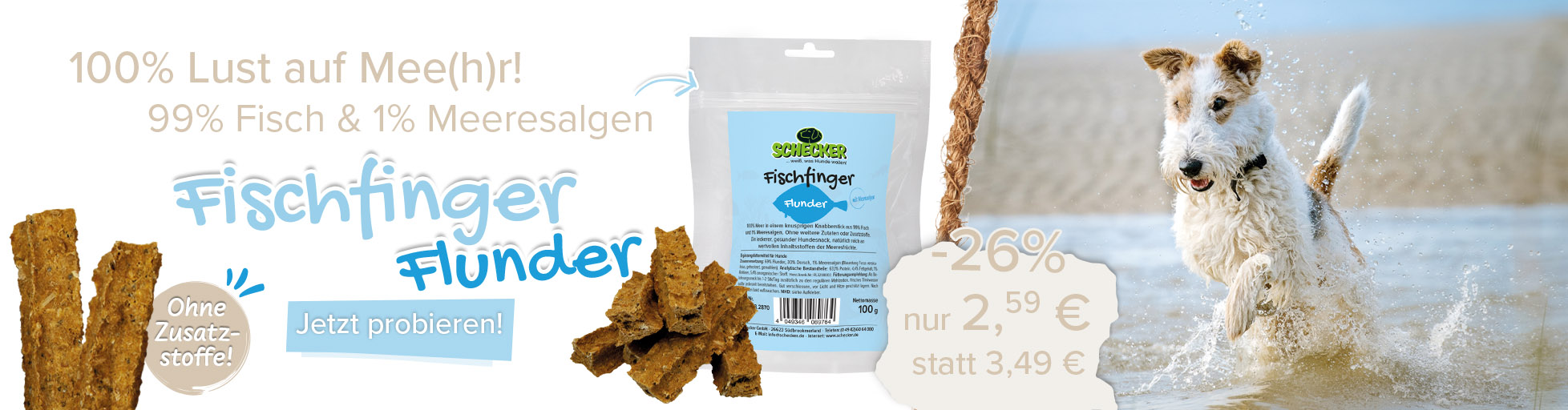 Unsere Fischfinger Flunder