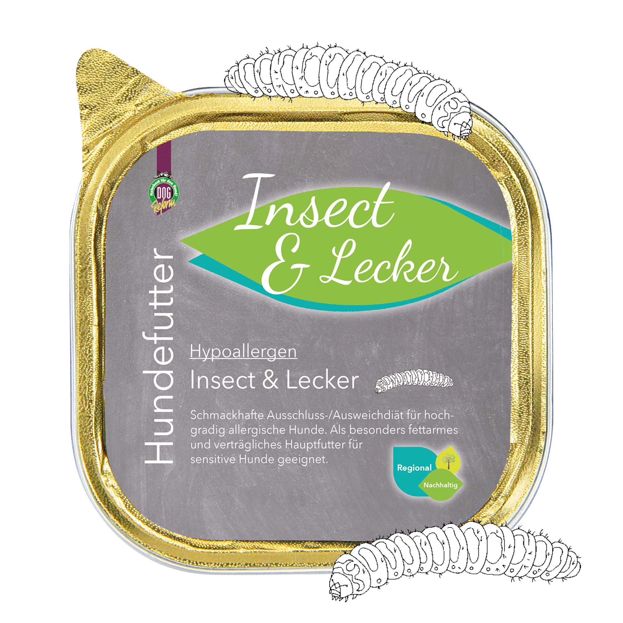 Dogreform Hypoallergen Insect & Lecker fettarmes Nassfutter mit Insectenprotein - Bild 4 von 5