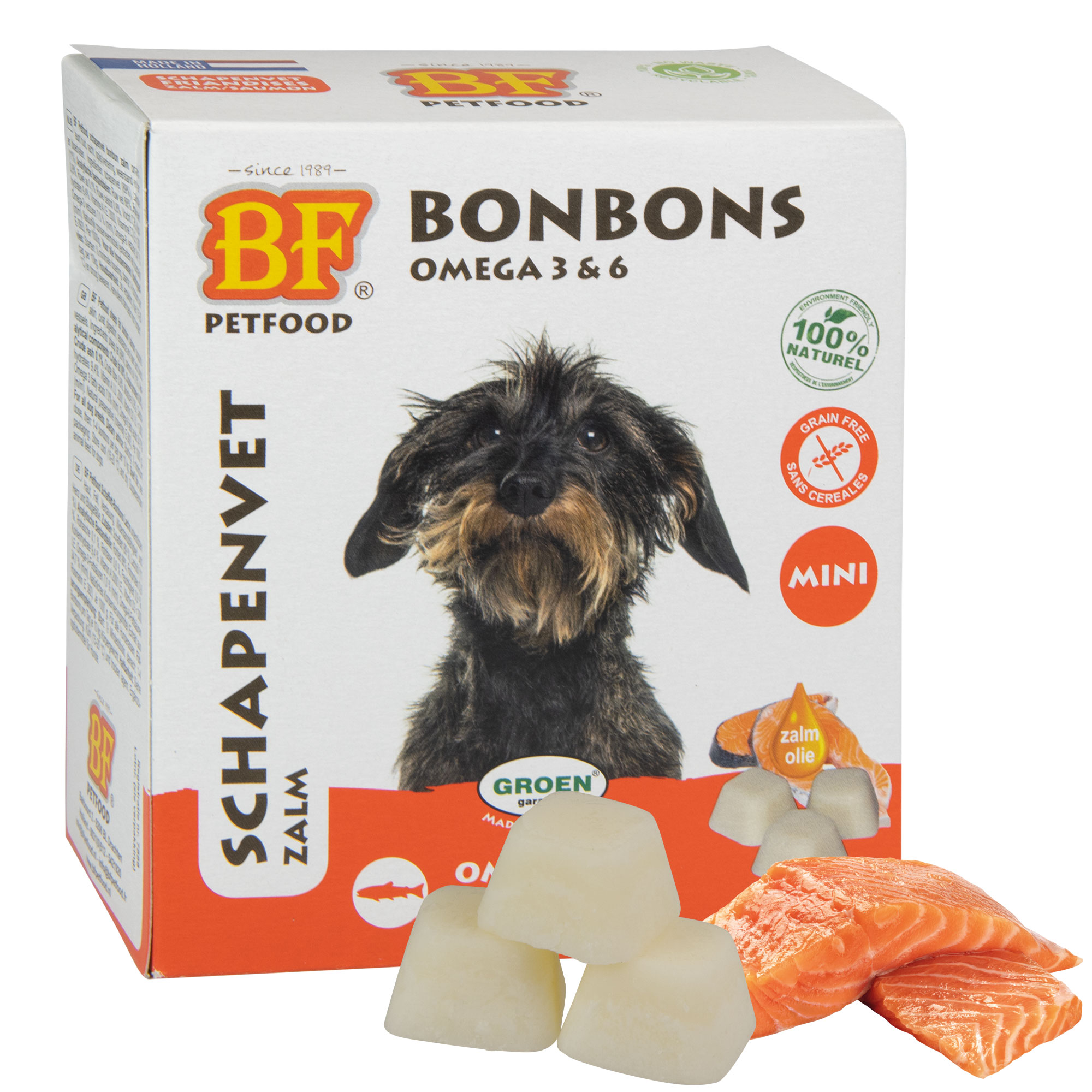 Hundesnacks Soft Snacks für Hunde mit Lachs für Alle Rassen 200g Bellfor