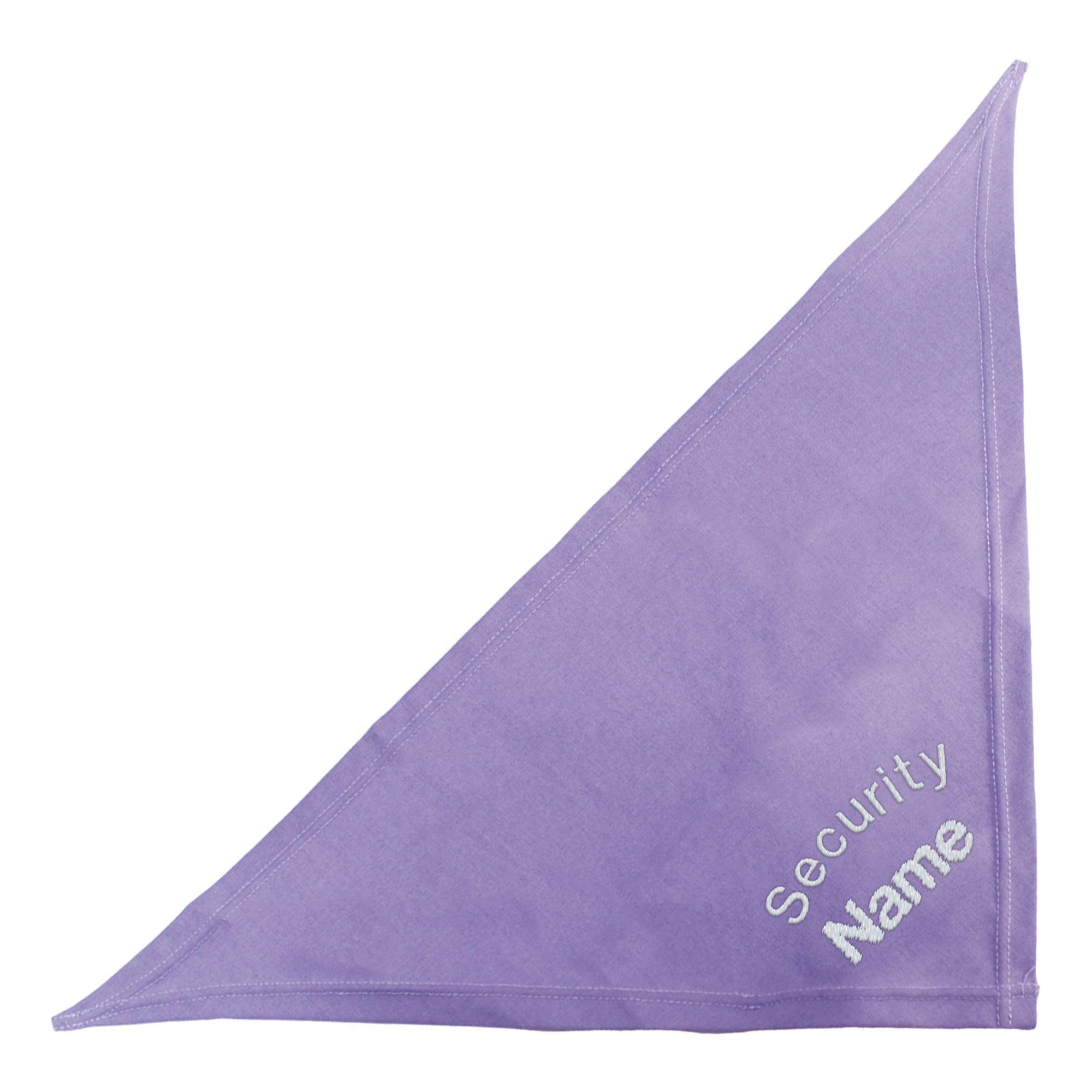 Schecker Besticktes Hunde Halstuch Motiv Security Hundename Bandana Halsband