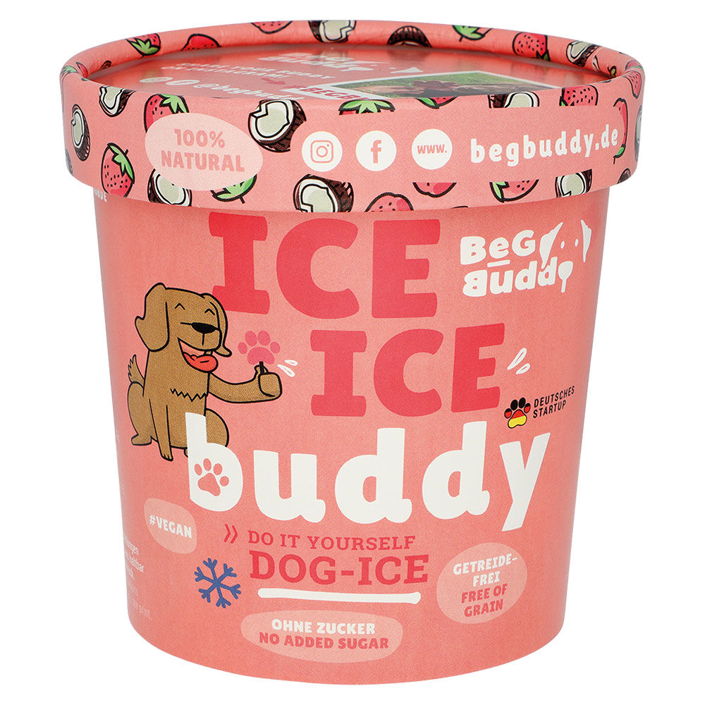 ICE ICE Buddy Hundeeis [Kokos-Erdbeere - 1 Stück]