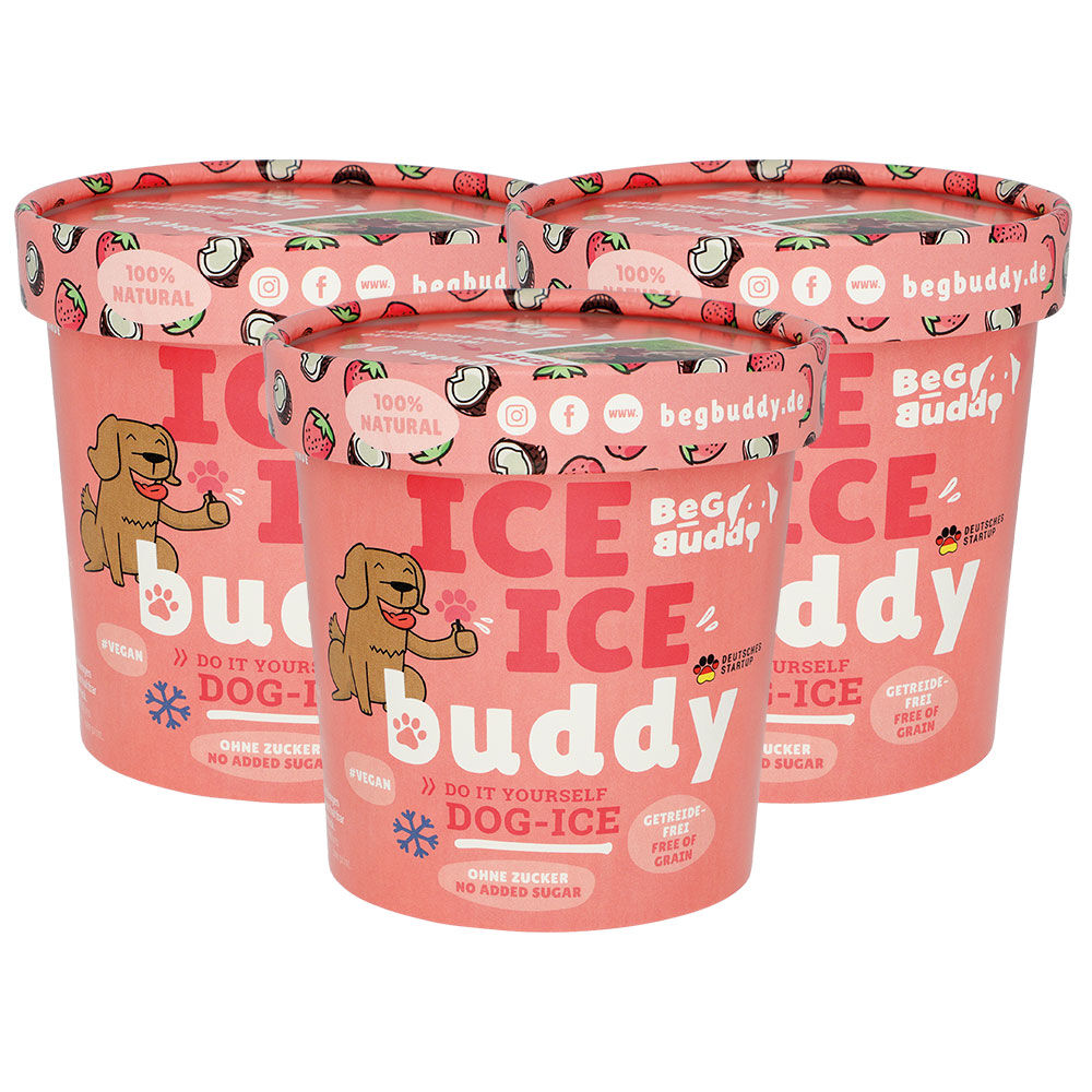 ICE ICE Buddy Hundeeis [Kokos-Erdbeere - EXTREMWEDLER]