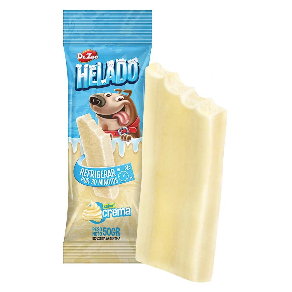HELADO Hunde-Kau-Eis [Sahnecreme Geschmack - 1 Stück]