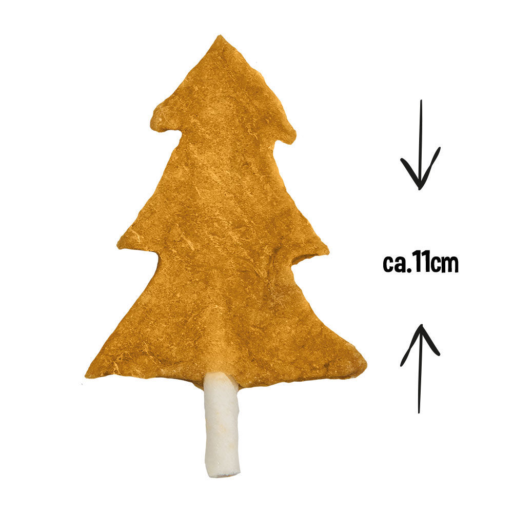 Thumbnail - Schecker - Weihnachtskausnack Tannenbaum [Käse & Hühnchen - 1x10 Stück]