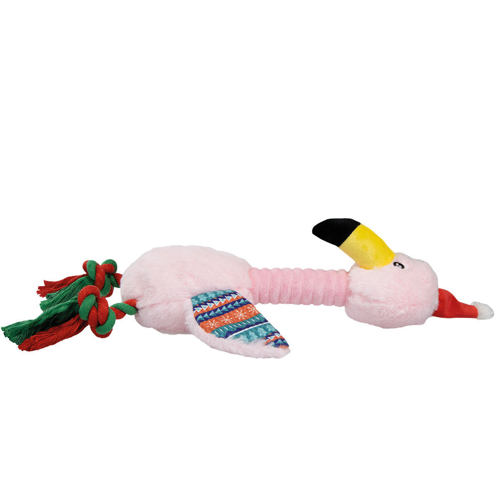 Weihnachts-Flamingo mit Seil Bild 2