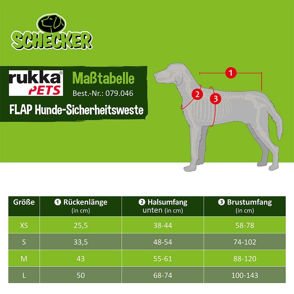 Rukka® FLAP Hunde-Sicherheitsweste, Farbe: Neongelb Bild 5