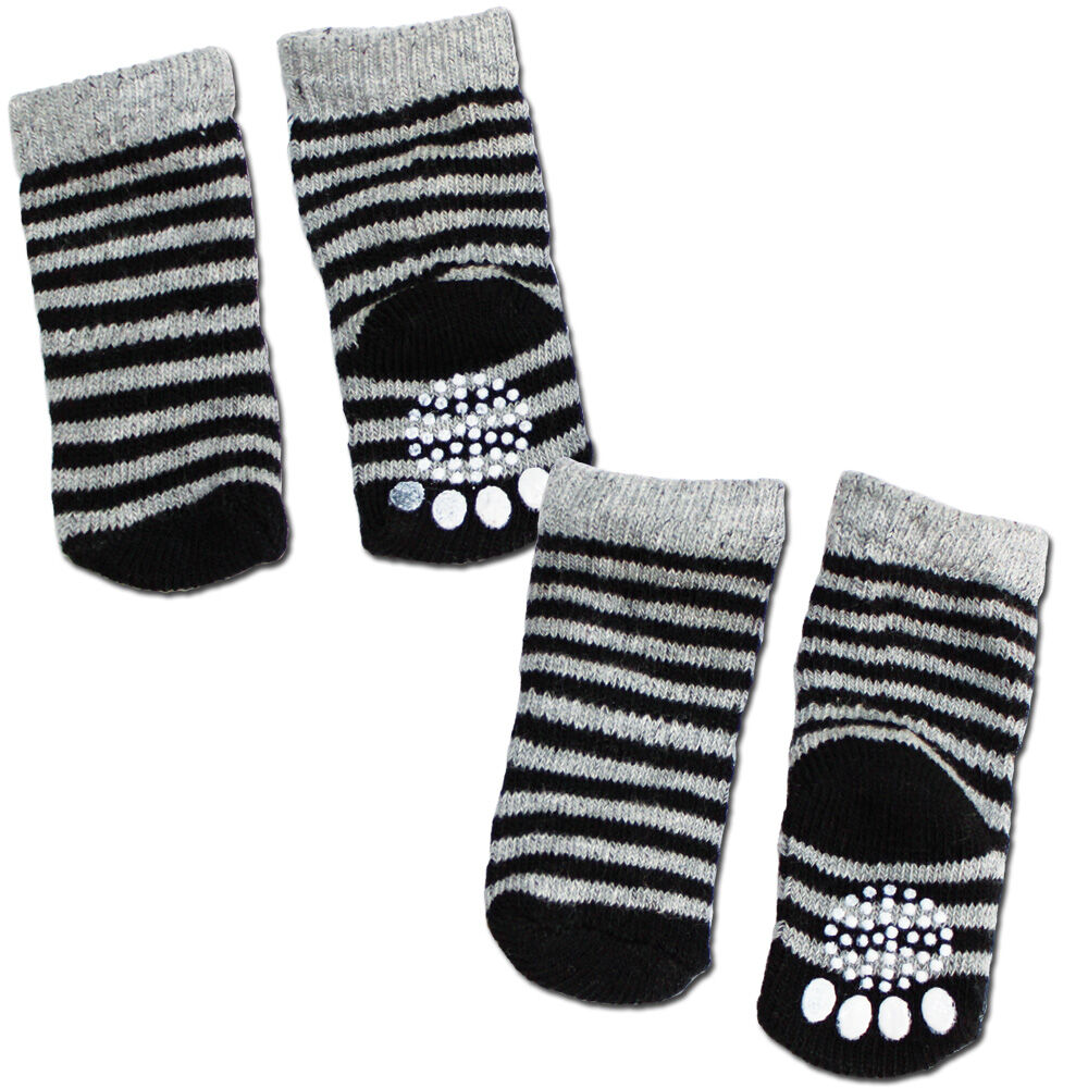 Hundesocken, Farbe: schwarz-grau Bild 2