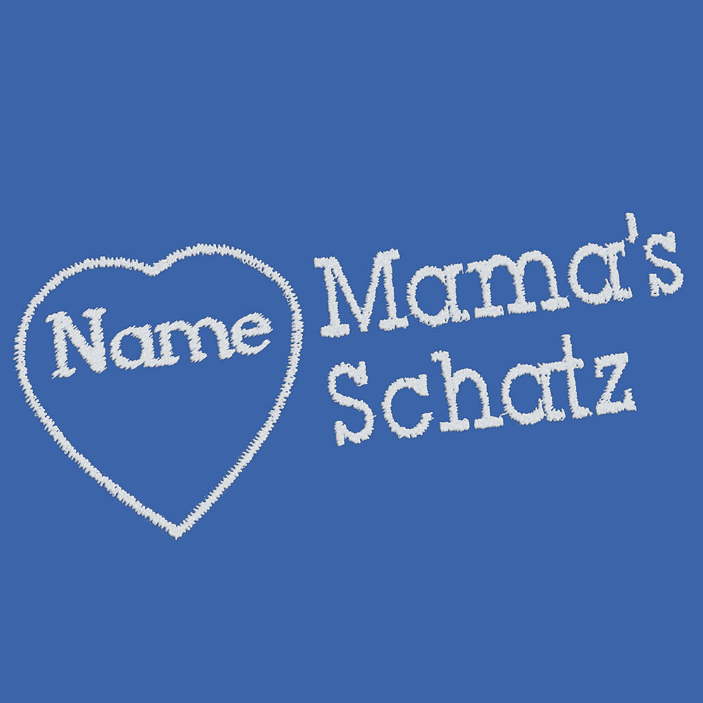 Besticktes Halstuch Mama´s Schatz + Name im Herz Bild 3