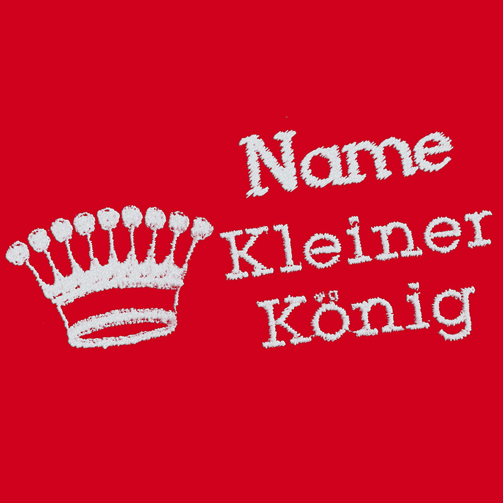 Besticktes Halstuch kleiner König + Krone + Name Bild 3