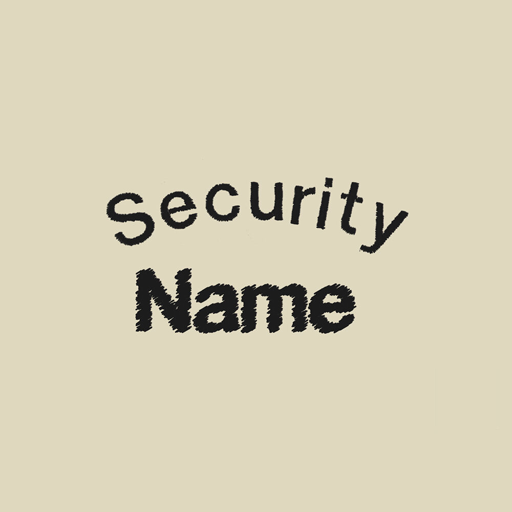 Besticktes Halstuch Security + Name Bild 3