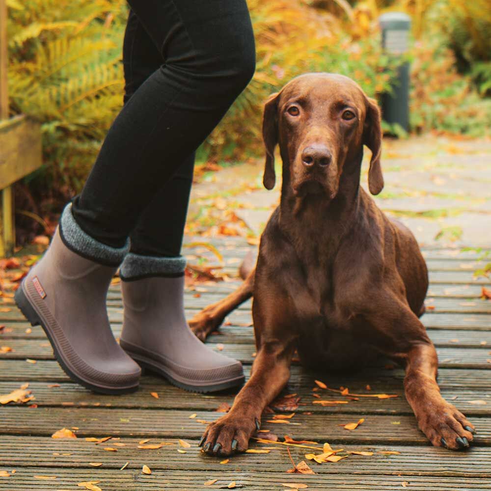 DOGGO Tossie Brushed Damen Winterstiefel - Farbe: Braun Bild 5