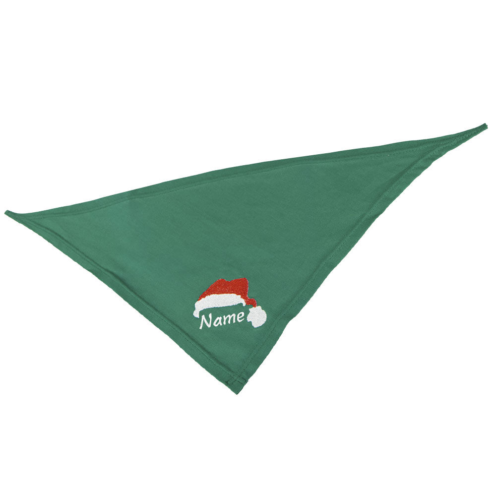 Besticktes Weihnachts-Halstuch Mtze + Name