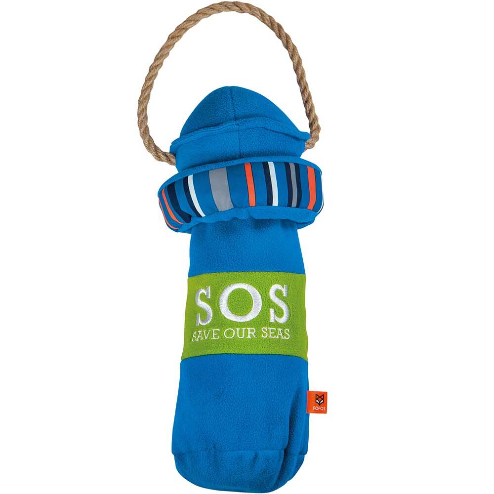 Hundespielzeug SOS Leuchtturm fr PET-Flasche