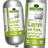 Schecker Hundewurst Lamm mit Reis, Kartoffeln & Karotten