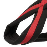 Gepolstertes Nylon-Geschirr Sportiv, Farbe: schwarz-rot