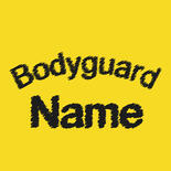 Besticktes Halstuch, Bodyguard + Name