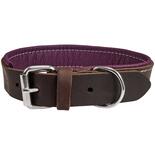 Schecker Hunde-Halsband Moorfeuer, Farbe: braun-violett