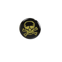 Zierknopf "BUTTONS" - Herz, Stern, Blanko, Totenkopf