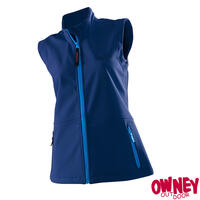 OWNEY Damen Softshellweste "Basic Vest", blau