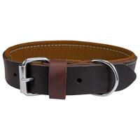 Schecker Hunde-Halsband Moorfeuer, Farbe: braun-cognac