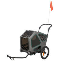 Trixie Hundeanhnger fr Fahrrder - Gre M - grau/salbei