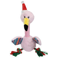 Weihnachts-Flamingo mit Seil