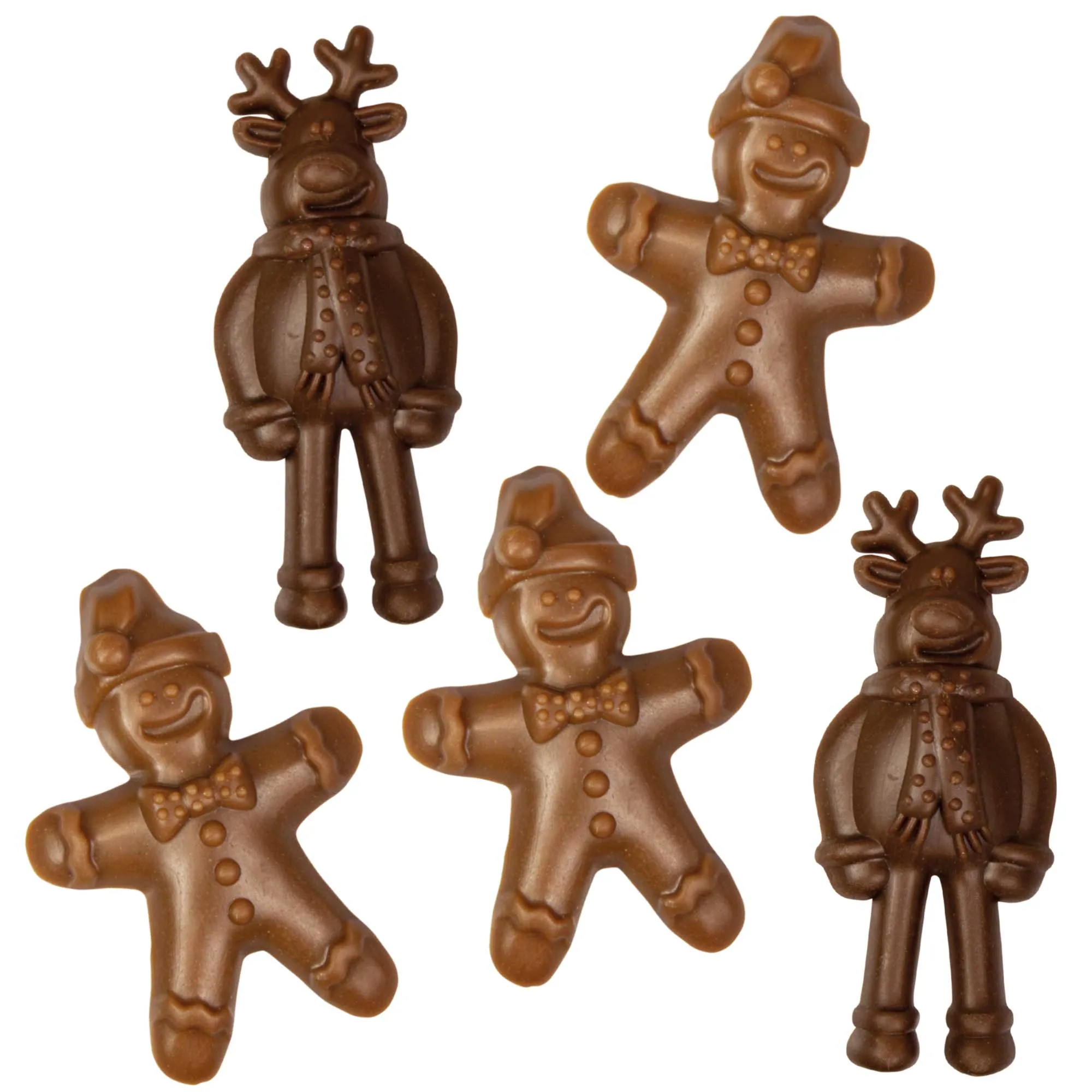 Dental-Weihnachtssnack Elch & Honigkuchenmann