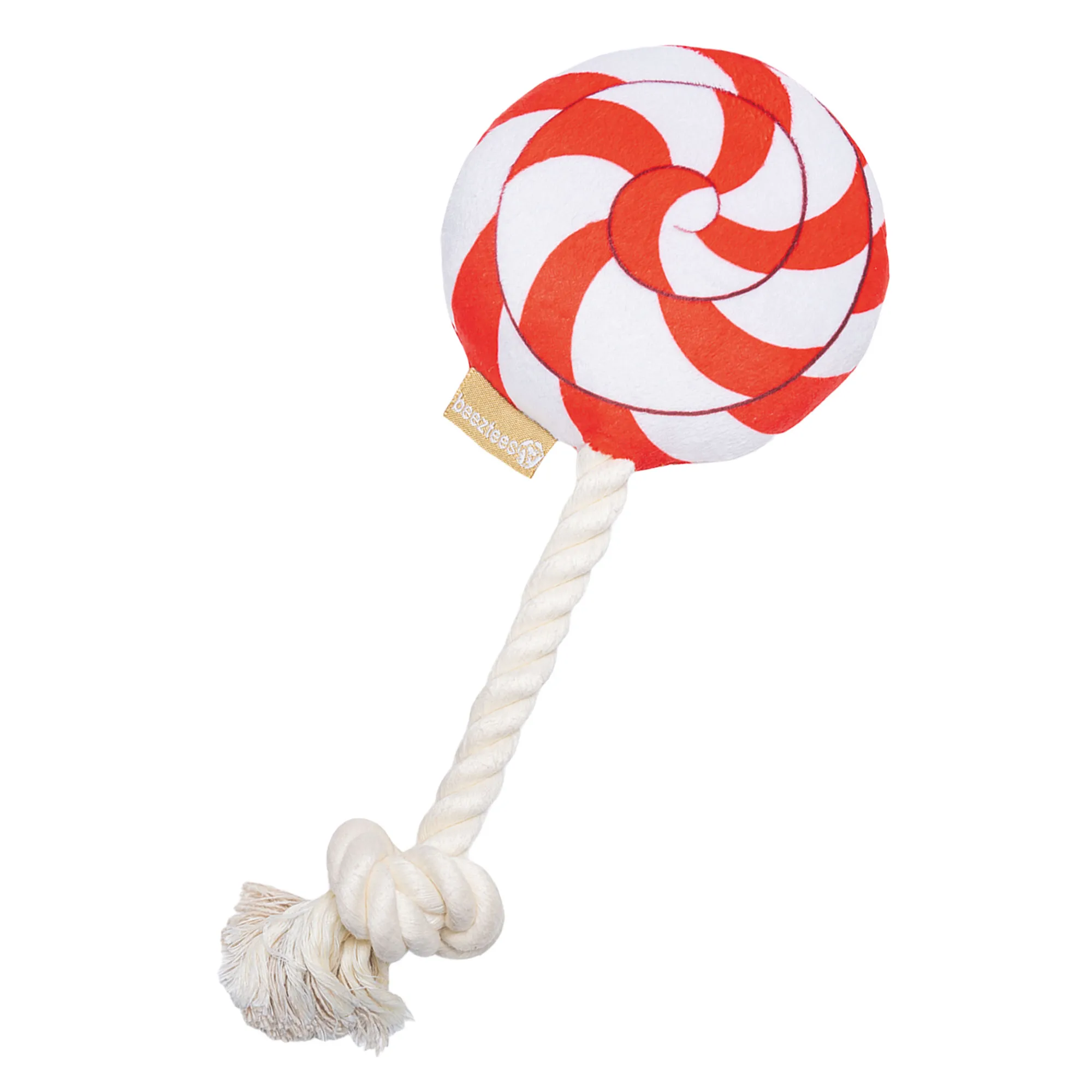 Hundespielzeug Plüsch-Lolli mit Seil Hundespielzeug Plüsch-Lolli mit Seil