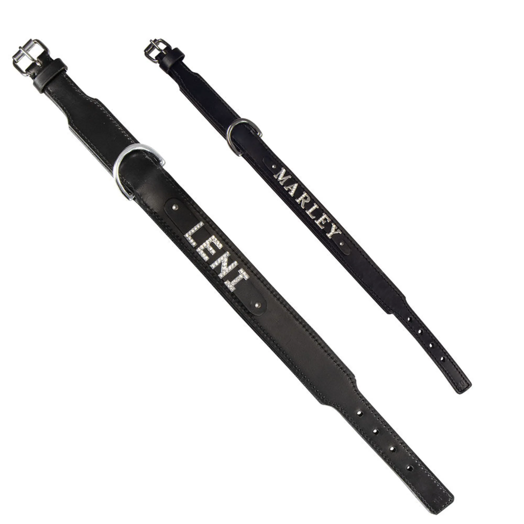 Hundehalsband Schwarz Mit Personalisierter Stickerei – Name & Telefonnummer, Strapazierfähiges Nylon