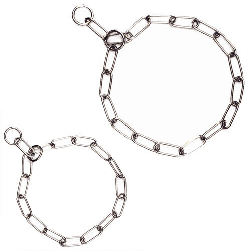 Langgliedhalskette, verchromt Hundehalsband, Kettenhalsband Halskette